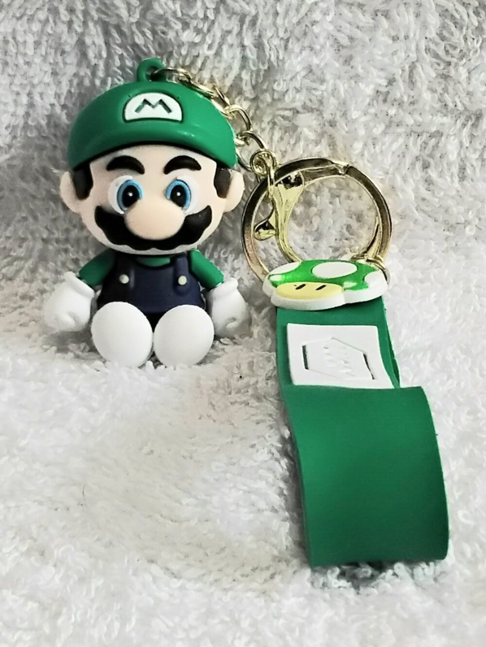 2/$20 3D Silicone Green Mario Keychain made of Very Durable Rubber!!